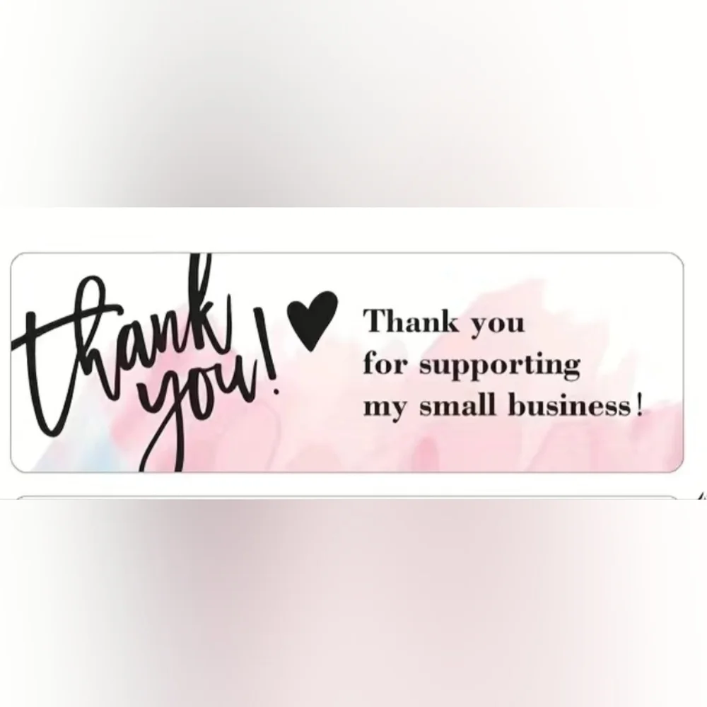 New 120 Thank you for supporting my small business stickers